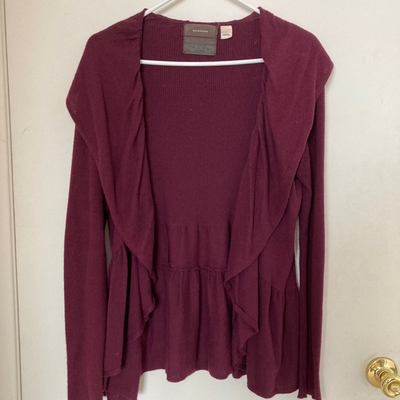 Anthropologie Sweaters - Anthropologie cardigan, L, Mulberry color